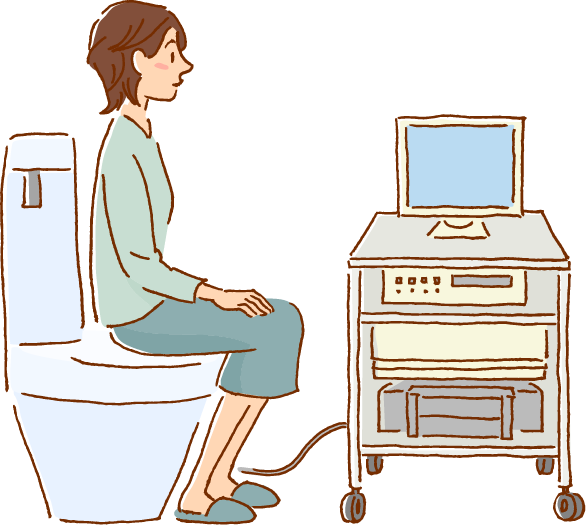 尿流動態検査のイラスト画像